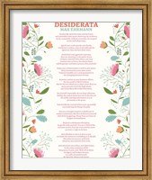 Framed Decorative Desiderata