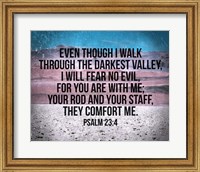 Framed Psalm 23:4