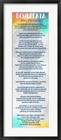 Framed Rainbow Desiderata