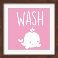 Framed 'Sea Creatures-Wash' border=