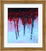 Framed Red & Black Forest