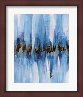 Framed Abstract Blue I