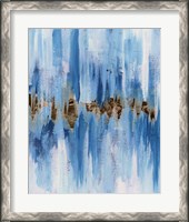 Framed Abstract Blue II
