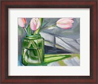 Framed Glass Tulips