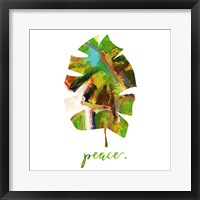 Framed Peace Leaf