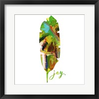 Joy Leaf Framed Print