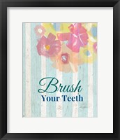 Framed 'Brush Your Teeth' border=