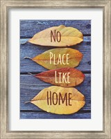 Framed No Place Like Home Leaves