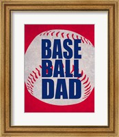 Framed 'Baseball Dad In Red' border=