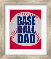 Framed 'Baseball Dad In Red' border=
