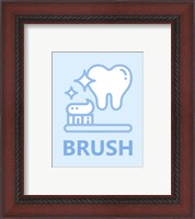 Framed 'Boy's Bathroom Task-Brush' border=