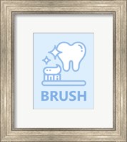 Framed 'Boy's Bathroom Task-Brush' border=