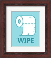 Framed 'Boy's Bathroom Task-Wipe' border=