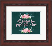 Framed All Because-Teal