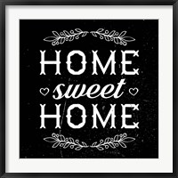 Framed Home Sweet Home-Black