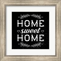 Framed Home Sweet Home-Black
