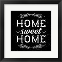 Framed Home Sweet Home-Black