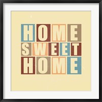 Framed Home Sweet Home-Retro