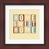 Framed Home Sweet Home-Retro
