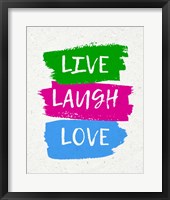 Framed Live Laugh Love-Bold