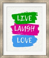 Framed Live Laugh Love-Bold