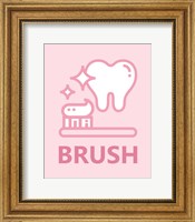 Framed Girl's Bathroom Task-Brush