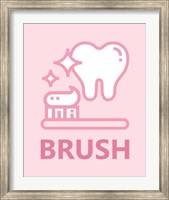 Framed Girl's Bathroom Task-Brush