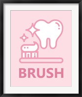 Framed Girl's Bathroom Task-Brush