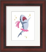 Framed Wash Brush Floss Flush Shark Pink Part I