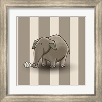 Framed 'Elephant Stipes' border=