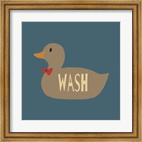 Framed Duck Family Boy Wash