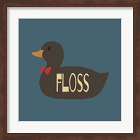 Framed Duck Family Boy Floss