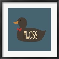 Framed Duck Family Boy Floss
