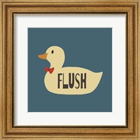 Framed Duck Family Boy Flush