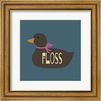 Framed Duck Family Girl Floss