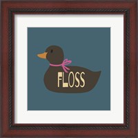 Framed Duck Family Girl Floss