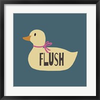 Framed Duck Family Girl Flush