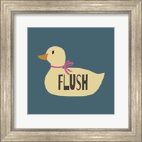 Framed Duck Family Girl Flush