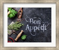 Framed Bon Appetit Herbs and Spices