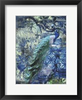 Framed Peacock Jungle Sea
