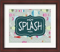 Framed Splish and Splash Fish Pattern Green Part II