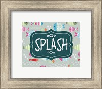 Framed Splish and Splash Fish Pattern Green Part II