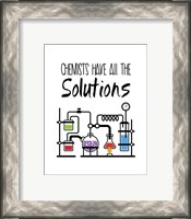 Framed Chemists Have All The Solutions White