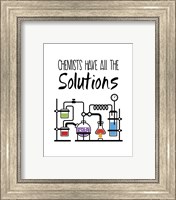 Framed Chemists Have All The Solutions White