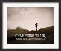 Framed Champions Train Woman Color