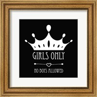 Framed Girls Only Crown Black