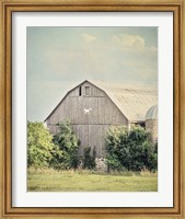 Framed Late Summer Barn II Crop