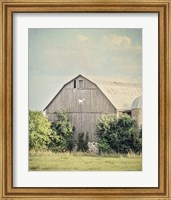 Framed Late Summer Barn II Crop