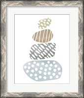 Framed 'River Stones II' border=