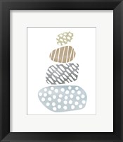 River Stones II Framed Print